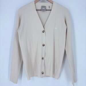Kith Women Gemma Ribbed Sweater Cream Cardigan